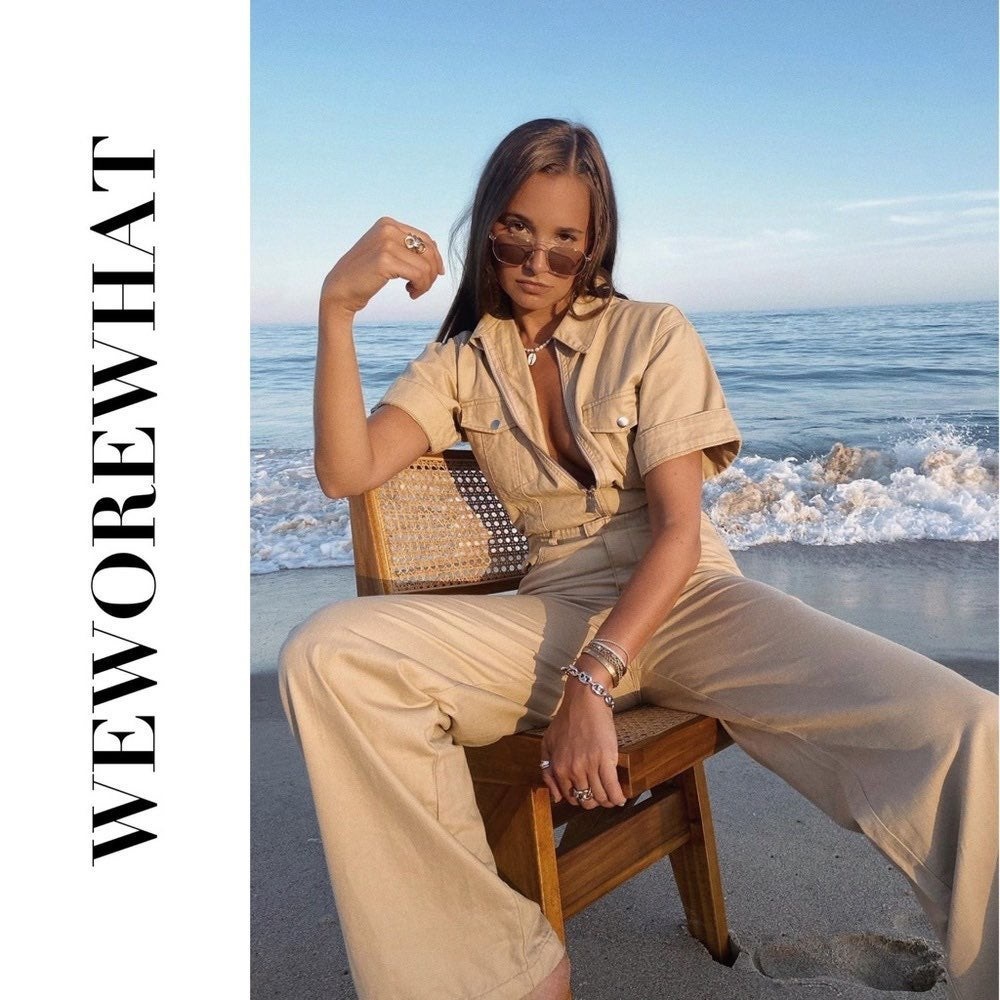 NWOT Flight Suit in Khaki WeWoreWhat